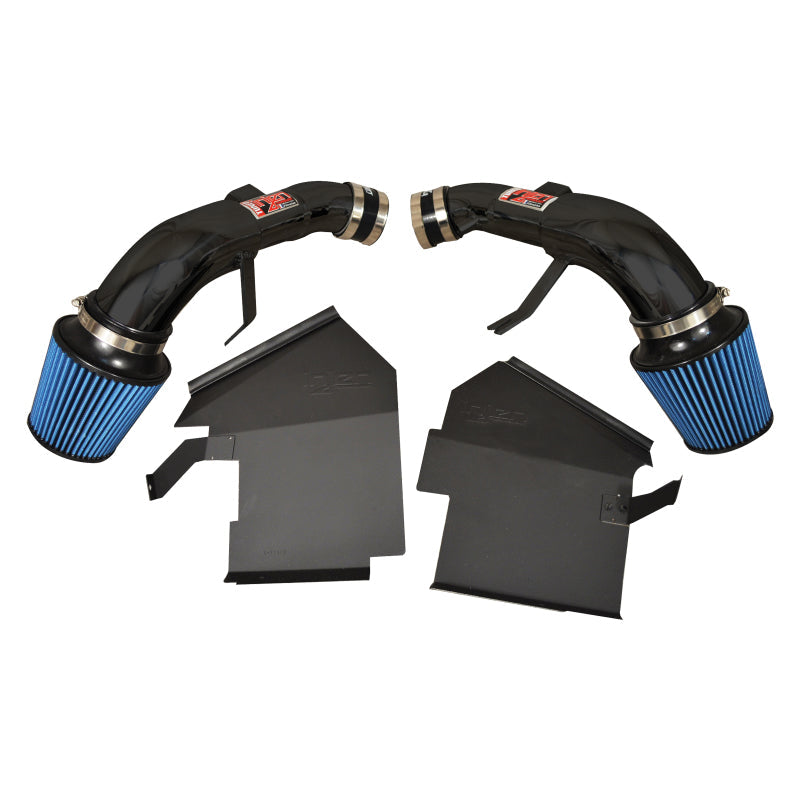 Injen 14 Infiniti Q50 3.7L V6 Black Dual Short Ram Intake w/ MR Techn and Heat Shields - Air Systems