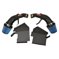 Injen 14 Infiniti Q50 3.7L V6 Black Dual Short Ram Intake w/ MR Techn and Heat Shields - Air Systems