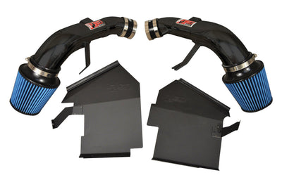 Injen 14 Infiniti Q50 3.7L V6 Black Dual Short Ram Intake w/ MR Techn and Heat Shields - Air Systems