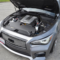 Injen 14 Infiniti Q50 3.7L V6 Black Dual Short Ram Intake w/ MR Techn and Heat Shields - Air Systems