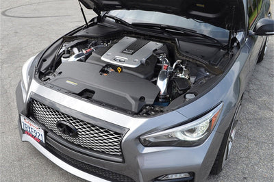 Injen 14 Infiniti Q50 3.7L V6 Black Dual Short Ram Intake w/ MR Techn and Heat Shields - Air Systems