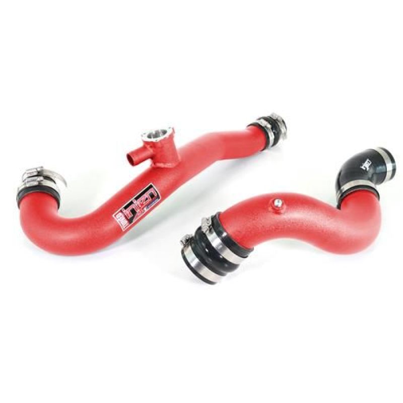Injen 15-19 Ford Mustang 2.3L EcoBoost Aluminum Intercooler Piping Kit - Wrinkle Red - Forced Induction