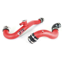 Injen 15-19 Ford Mustang 2.3L EcoBoost Aluminum Intercooler Piping Kit - Wrinkle Red - Forced Induction