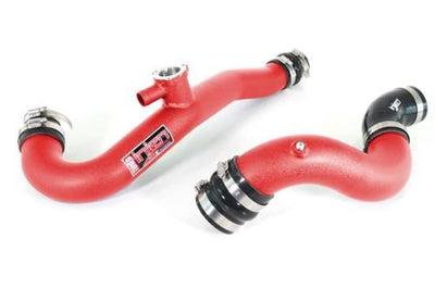 Injen 15-19 Ford Mustang 2.3L EcoBoost Aluminum Intercooler Piping Kit - Wrinkle Red - Forced Induction