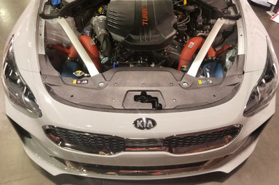 Injen 18-20 Kia Stinger 3.3L Twin Turbo Wrinkle Red Short Ram Air Intake - Systems