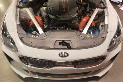 Injen 18-20 Kia Stinger 3.3L Twin Turbo Wrinkle Red Short Ram Air Intake - Systems