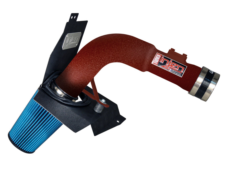 Injen 2015 Subaru STi 2.5L 4 Cyl (Turbo) Wrinkle Red Cold Air Intake w/ MR Tech and Heat Shield - Systems