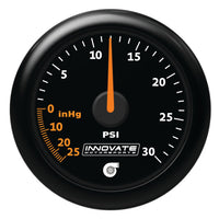 Innovate Motorsports MTX Analog 30 PSI Vacuum/Boost Gauge Kit - Black Faceplate - Gauges & Pods