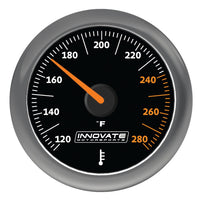 Innovate Motorsports MTX Analog Oil/Water Temp Gauge Kit - Black Dial - Gauges & Pods