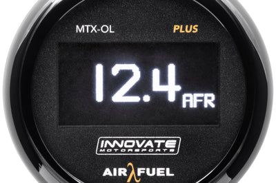 Innovate Motorsports MTX-OL PLUS Wideband Digital Air/Fuel Ratio OLED Gauge Kit 8ft w/O2 Sensor - Gauges & Pods