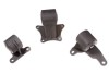 Innovative Mounts 90-93 Accord H/F Series Black Steel 75A Bushings - Engine Components