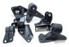 Innovative Mounts 96-00 Honda Civic Conversion Engine Mount Kit K-Series Black Steel 60A Bushings - Components