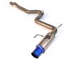 Invidia 08-14 WRX/STi 4 Door 80mm Single Outlet Full Titanium Cat-Back Exhaust - Mufflers & Tips