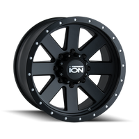 ION Wheels Type 134 17x8.5 / 6x139.7 BP / -6mm Offset / 106mm Hub Matte Black/Black Beadlock Wheel