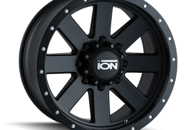 ION Wheels Type 134 17x8.5 / 6x139.7 BP / -6mm Offset / 106mm Hub Matte Black/Black Beadlock Wheel