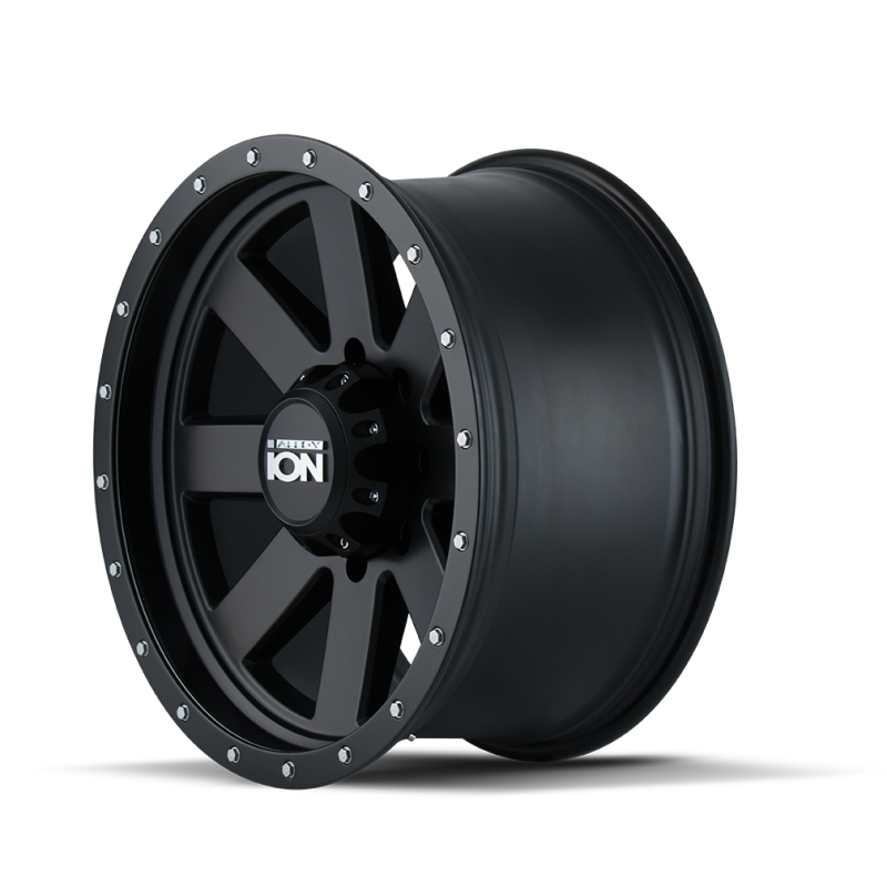 ION Wheels Type 134 17x8.5 / 6x139.7 BP / -6mm Offset / 106mm Hub Matte Black/Black Beadlock Wheel