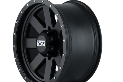 ION Wheels Type 134 18x10 / 5x139.7 BP / -19mm Offset / 108mm Hub Matte Gunmetal/Black Beadlock Wheel