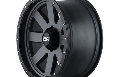 ION Wheels Type 134 18x10 / 5x139.7 BP / -19mm Offset / 108mm Hub Matte Gunmetal/Black Beadlock Wheel
