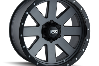 ION Wheels Type 134 18x10 / 5x139.7 BP / -19mm Offset / 108mm Hub Matte Gunmetal/Black Beadlock Wheel