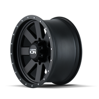 ION Wheels Type 134 18x9 / 5x139.7 BP / 0mm Offset / 108mm Hub Matte Gunmetal/Black Beadlock Wheel