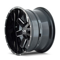 ION Wheels Type 141 20x12 / 8x165.1 BP / -44mm Offset / 130.8mm Hub Gloss Black Milled Wheel