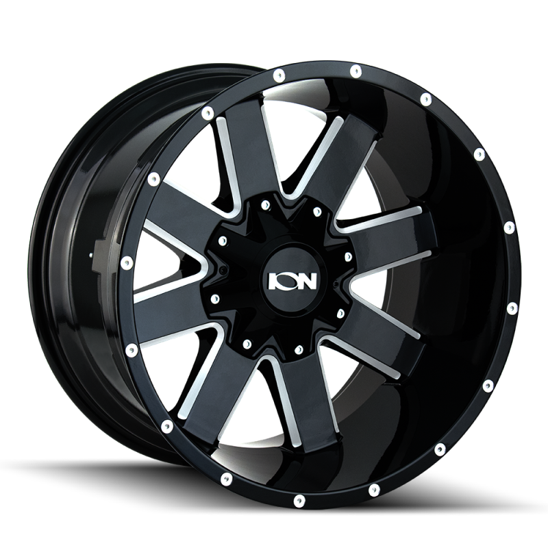 ION Wheels Type 141 20x9 / 6x135 BP / 18mm Offset / 106mm Hub Gloss Black Milled Wheel