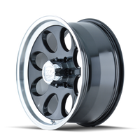 ION Wheels Type 171 15x8 / 5x114.3 BP / -27mm Offset / 83.82mm Hub Black/Machined Wheel
