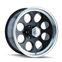 ION Wheels Type 171 15x8 / 5x120.65 BP / -27mm Offset / 83.82mm Hub Black/Machined Wheel