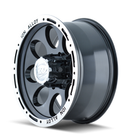 ION Wheels Type 174 16x10 / 5x114.3 BP / -38mm Offset / 83.82mm Hub Black/Machined Wheel