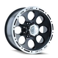 ION Wheels Type 174 16x8 / 5x135 BP / -5mm Offset / 87mm Hub Black/Machined Wheel