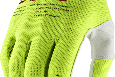 100-percent Itrack Youth Gloves Fluo Yellow Xl - Fluorescent / Large - Apparel Collection