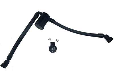 J&L 05-10 Ford F-150 5.4L Driver Side Oil Separator 3.0 - Black Anodized - Engine Components