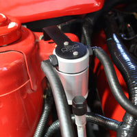 J&L 05-10 Ford Mustang GT/Bullitt/Saleen Passenger Side Oil Separator 3.0 - Clear Anodized - Engine Components