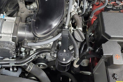 J&L 05-23 Toyota 4Runner 4.0L Driver Side Oil Separator 3.0 - Black Anodized - Engine Components