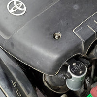 J&L 05-23 Toyota 4Runner 4.0L Driver Side Oil Separator 3.0 - Clear Anodized - Engine Components