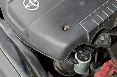 J&L 05-23 Toyota 4Runner 4.0L Driver Side Oil Separator 3.0 - Clear Anodized - Engine Components