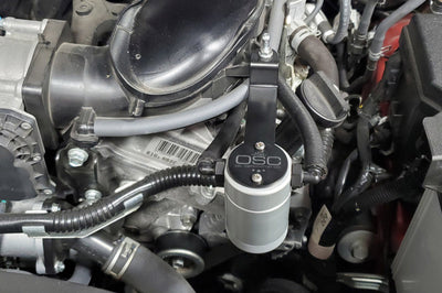 J&L 05-23 Toyota 4Runner 4.0L Driver Side Oil Separator 3.0 - Clear Anodized - Engine Components