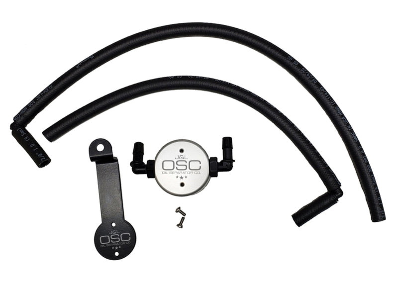 J&L 05-23 Toyota 4Runner 4.0L Driver Side Oil Separator 3.0 - Clear Anodized - Engine Components