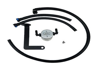 J&L 10-15 Chevrolet Camaro LS3 6.2L Passenger Side Oil Separator 3.0 - Clear Anodized - Engine Components