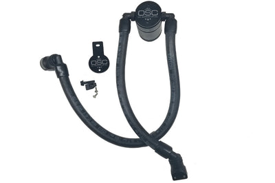 J&L 10-18 Ford Taurus Sho EcoBoost V6 Passenger Side Oil Separator 3.0 - Black Anodized - Engine Components