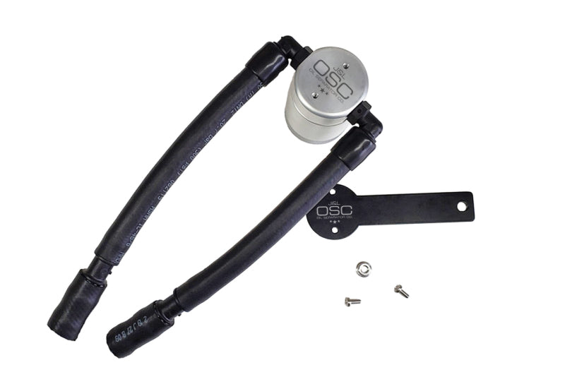 J&L 13-19 Ford Fusion 1.5L EcoBoost Oil Separator 3.0 Passenger Side - Clear Anodized - Engine Components