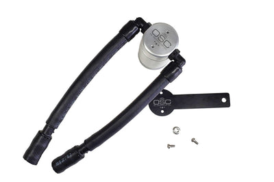 J&L 13-19 Ford Fusion 1.5L EcoBoost Oil Separator 3.0 Passenger Side - Clear Anodized - Engine Components