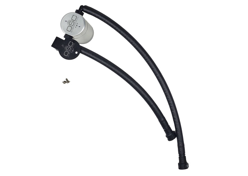 J&L 14-19 Chevrolet Corvette LT1 6.2L Driver Side Oil Separator 3.0 - Clear Anodized - Engine Components