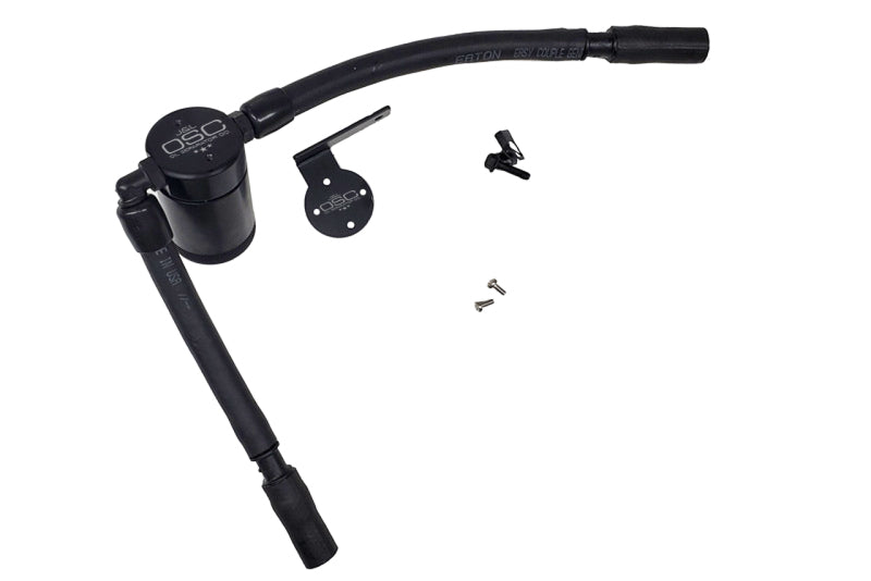 J&L 16-19 Ford Escape 1.5L EcoBoost Passenger Side Oil Separator 3.0 - Black Anodized - Engine Components