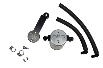 J&L 16-23 Toyota Tacoma 3.5L Driver Side Oil Separator 3.0 - Clear Anodized - Engine Components