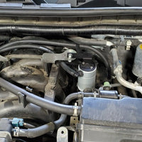 J&L 17-23 Nissan Armada / 14-23 Infiniti QX80 5.6L Driver Side Oil Separator 3.0 - Clear Anodized - Engine Components