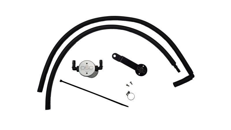 J&L 20-23 Hyundai Palisade / Kia Telluride 3.8L Oil Separator 3.0 Passenger Side - Clear Anodize - Engine Components