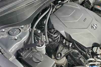 J&L 20-23 Hyundai Palisade / Kia Telluride 3.8L Oil Separator 3.0 Passenger Side - Clear Anodize - Engine Components