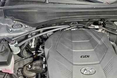 J&L 20-23 Hyundai Palisade / Kia Telluride 3.8L Oil Separator 3.0 Passenger Side - Clear Anodize - Engine Components