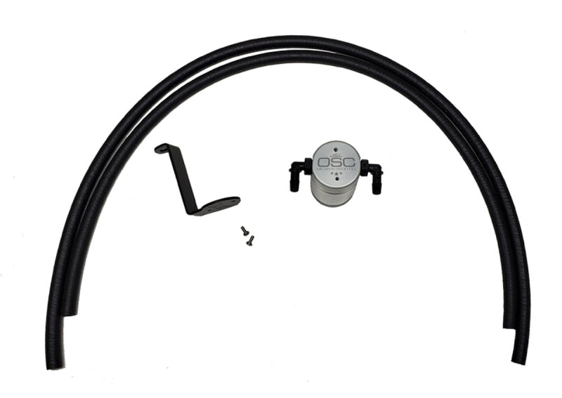 J&L 2005-2019 Nissan Frontier 4L Oil Separator 3.0 - Clear Anodized - Engine Components